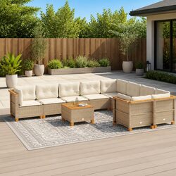Outdoor 10 Piece Sofa Set for Relaxation and Entertaining
