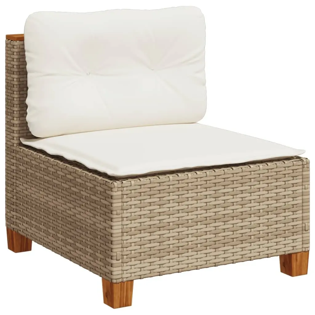 Garden Sofa Set 10 Piece Outdoor Furniture Patio Seating Beige with Cushions