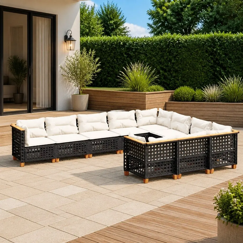 10-Piece Garden Sofa Set for Outdoor Living