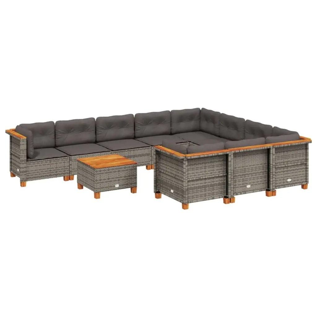 11 Piece Outdoor Sofa Set for Patio or Garden Use