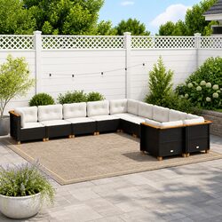 Versatile 10 Piece Modular Garden Sofa for Any Outdoor Space