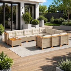 Versatile 11-Piece Sofa Set for Any Outdoor Area
