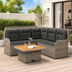 Practical 4 Piece Outdoor Lounge Set for Your Patio