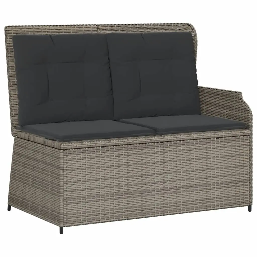 4 Piece Garden Lounge Set Outdoor Furniture Grey Poly Rattan Patio Sofa Chair