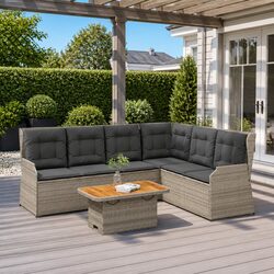 Practical 5 Piece Lounge Set for Outdoor Gatherings