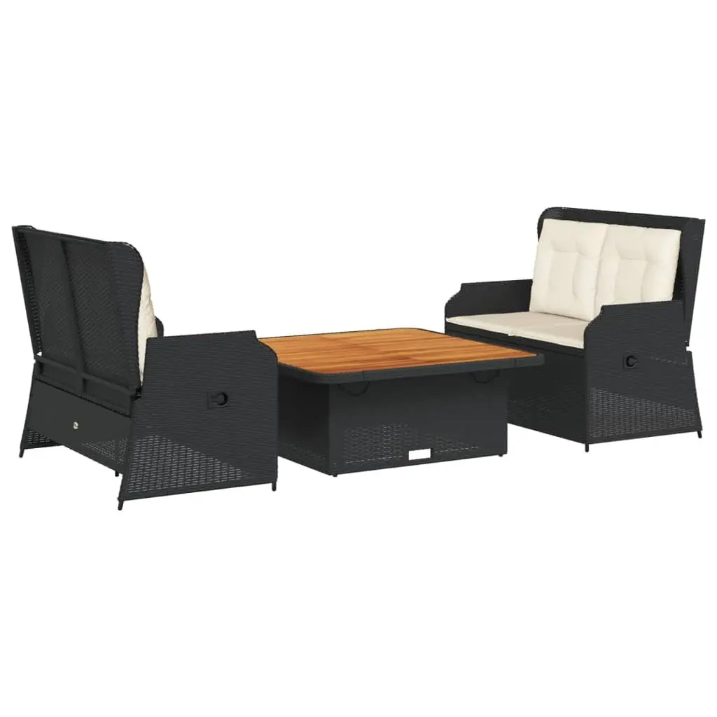 3 Piece Garden Set for Outdoor Relaxation