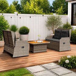 Where to Use Your 3-Piece Grey Outdoor Lounge Set