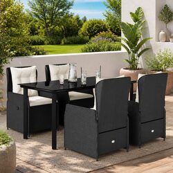 Practical 5-Piece Outdoor Dining Set for Any Gathering