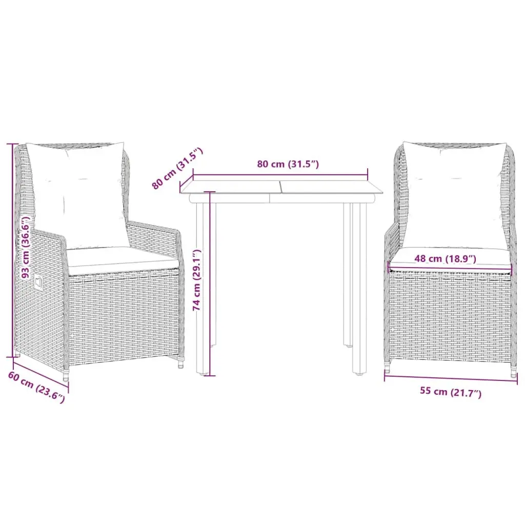 Grey Outdoor Dining Set for Relaxing Evenings