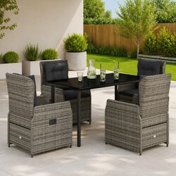 5 Piece Garden Dining Set for Relaxation