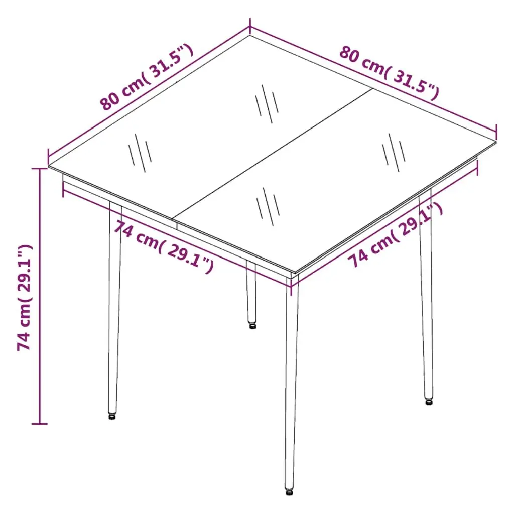 3 Piece Outdoor Furniture Set Grey Tempered Glass Top with Cushions PE Poly Rattan Construction