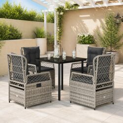 Versatile 5 Piece Dining Set for Outdoor Use