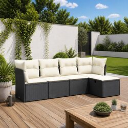 Practical 5 Piece Outdoor Sofa Set for Home Use