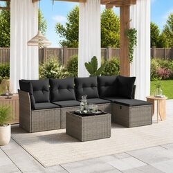 Versatile 6 Piece Garden Sofa Set for Outdoor Gatherings
