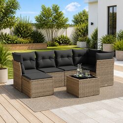 Practical 7 Piece Outdoor Sofa Set for Your Patio or Yard