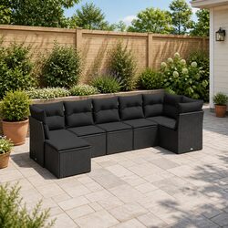 7 Piece Garden Sofa Set for Outdoor Relaxation