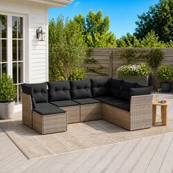 Practical 7-Piece Garden Sofa Set for Any Outdoor Space