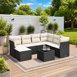 8-Piece Garden Sofa Set for Relaxing Outdoor Spaces