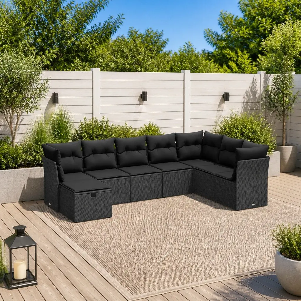 8 Piece Garden Sofa Set for Outdoor Use