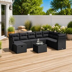 Practical 9 Piece Garden Sofa Set for Any Outdoor Space