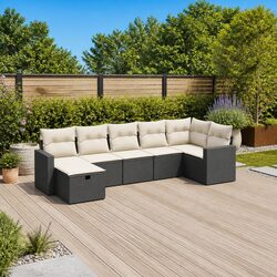 Practical 7 Piece Garden Sofa Set for Various Spaces