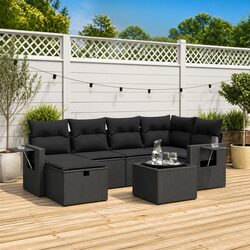 Practical 7-Piece Garden Sofa Set for Outdoor Enjoyment