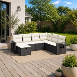 Practical 7 Piece Garden Sofa Set for Everyday Use