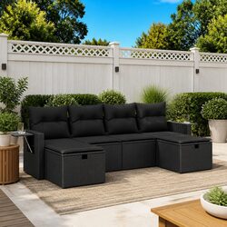Ideal 6-Piece Sofa Set for Patios and Backyards