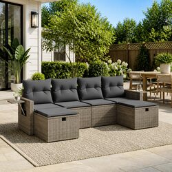 6-Piece Garden Sofa Set: Perfect for Your Patio or Backyard