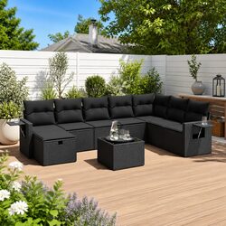 Ideal 9-Piece Garden Sofa Set for Your Outdoor Areas