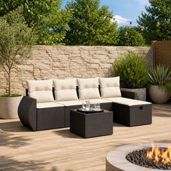 Versatile 6-Piece Garden Sofa Set for Relaxation and Entertaining
