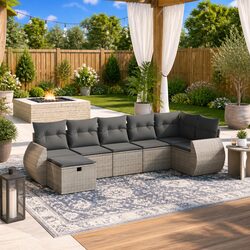 Practical 7 Piece Garden Sofa Set for Your Outdoor Space