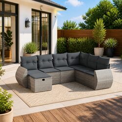 Ideal 7 Piece Sofa Set for Your Outdoor Relaxation
