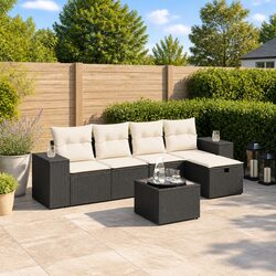 Practical 6 Piece Garden Sofa Set for Any Outdoor Space