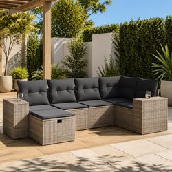 Versatile 6 Piece Garden Sofa Set for Outdoor Living