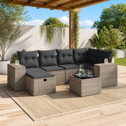 Practical 7-Piece Garden Sofa Set for Outdoor Gatherings