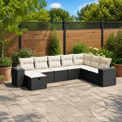 Practical 8 Piece Sofa Set for Outdoor Entertaining