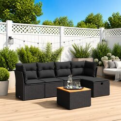 Practical 6-Piece Garden Sofa Set for Outdoor Use