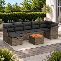 Practical 8-Piece Garden Sofa Set for Any Outdoor Space