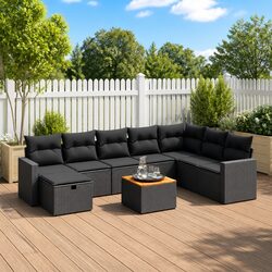 Versatile 9-Piece Garden Sofa Set for Your Backyard