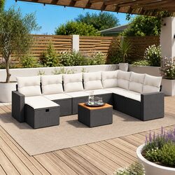 Practical 9 Piece Sofa Set for Every Outdoor Occasion
