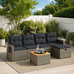 Functional 6-Piece Garden Sofa Set for Your Patio