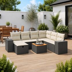 Practical 8 Piece Outdoor Sofa Set for Your Patio