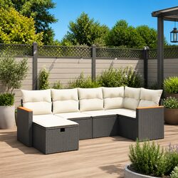 Practical 6-Piece Sofa Set for Outdoor Comfort