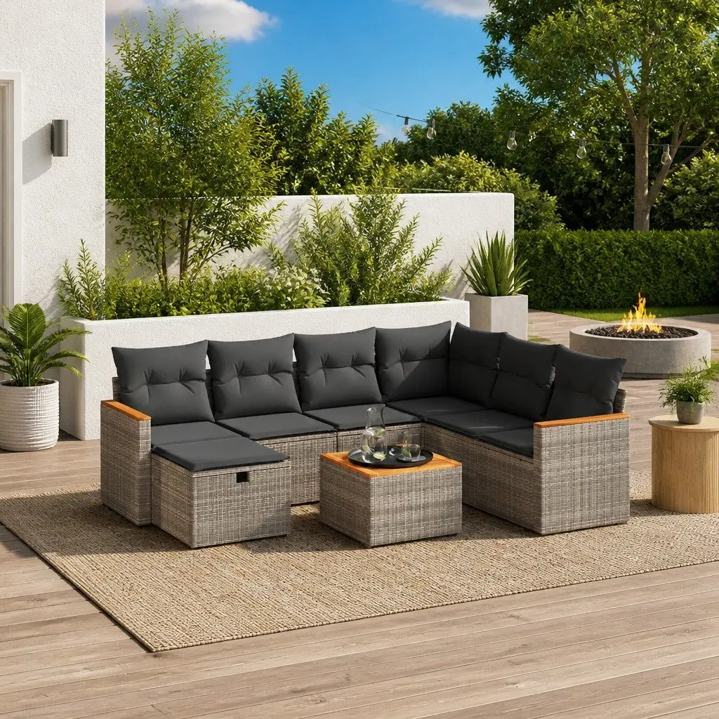 8-Piece Garden Sofa Set for Outdoor Enjoyment