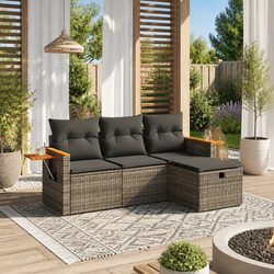 Ideal for Entertaining: 4 Piece Modular Sofa Set