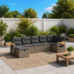 7 Piece Modular Sofa Set for Outdoor Relaxation