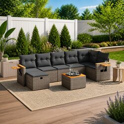 8 Piece Outdoor Sofa Set for Patio Relaxation