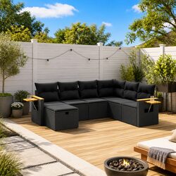 7 Piece Garden Sofa Set for Comfort in Any Outdoor Space