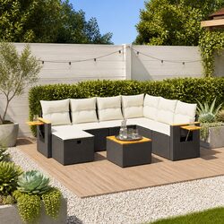 8-Piece Garden Sofa Set for Versatile Outdoor Use